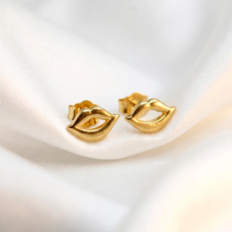 Solid cast Gold earrings