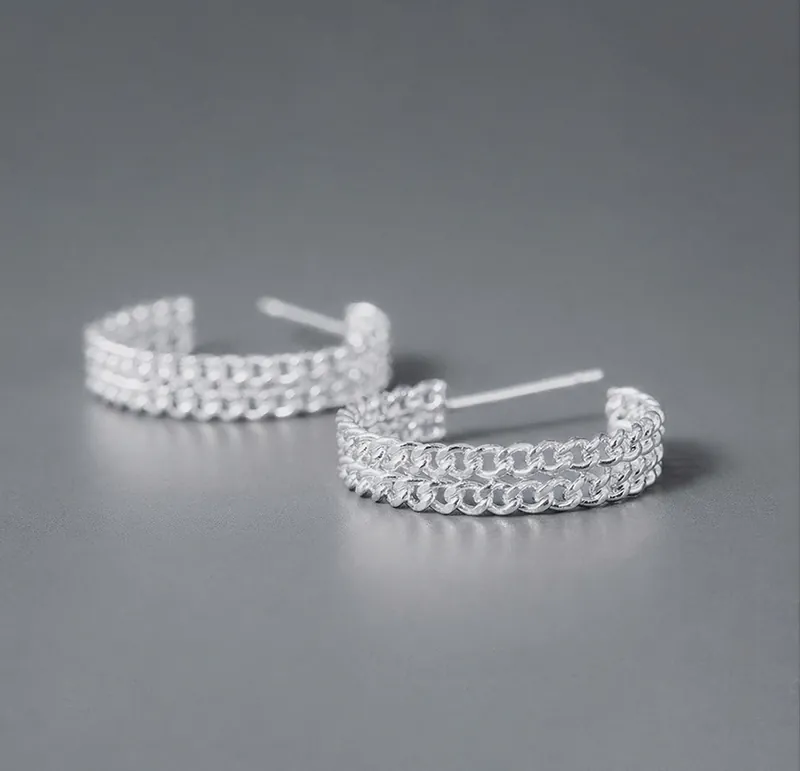 Aretes de Plata diamantados al por mayor